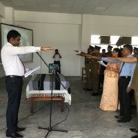 The staffs of Excise Department of Sri Lanka take ‘‘Bakmaha Divuruma,’ pledge to create a drug free country