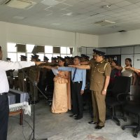 The staffs of Excise Department of Sri Lanka take ‘‘Bakmaha Divuruma,’ pledge to create a drug free country
